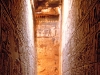 Tempelgang mit Zeichnungen im Ramesseum, Theben West, Ägypten