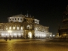 Semperoper bei Nacht, Dresden, Sachsen, Deutschland