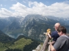 Am Aussichtspunkt auf dem Jennergipfel, Berchtesgaden, Bayern, Deutschland