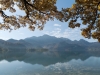 Herbstmorgen am Kochelsee, Bayern, Deutschland