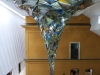 Skulptur 'Wirbewerk' im Atrium des Lenbachhaus München, Bayern, Deutschland