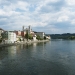 Der Inn und die Altstadt von Passau, Bayern, Deutschland