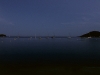 Vollmond über der Bucht von Agay, Corniche d'Estérel, Cote d'Azur, Frankreich