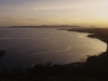 Sonnenuntergang über der Bucht von St.Raphael, Cap Dramont, Cote d'Azur, Frankreich