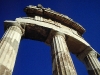 Ruinen des Tholos, Delphi, Griechenland