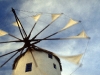 Windmühle von Oia, Santorini, Kykladen,Griechenland