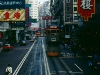 Strassenszene auf der Hennessy Road, Hongkong, China