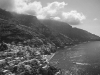 Blick auf Positano an der Amalfiküste, Kampanien, Italien