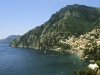 Die Küste bei Positano, Amalfiküste, Kampanien, Italien