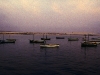 Boote im Abendlicht auf Boavista, Kapverdische Inseln