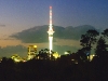 Auckland Tower bei Nacht, Nordinsel, Neuseeland