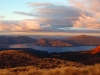 Sonnenuntergang an der Ketetahi Hut, Tongariro Nationalpark, Nordinsel Neuseeland