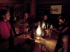 Abendstimmung in der Pleisenhütte, Karwendel, Tirol Österreich