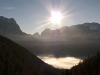 Ehrwald, Wetterstein und Mieminger Berge im Morgenlicht,Tirol, Österreich