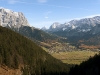 Ehrwald, Wetterstein und Mieminger Berge im Herbst,Tirol, Österreich