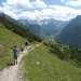 Abstieg von der Hasentalalm, Risstal, Karwendel, Österreich