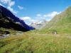 Das Oberbergtal und der Alpeinferner nahe der Franz-Senn-Hütte, Stubaital, Tirol, Österreich