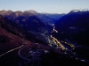 Die Gotthardstrasse bei Airolo, Tessin, Schweiz