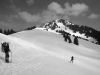 Der beliebte Skitourengipfel 'Gulmen' bei Amden am Walensee, Kanton St.Gallen, Schweiz