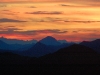 Sonnenaufgang auf der Diavolezza-Hütte, Engadin, Graubünden, Schweiz