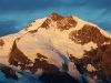 Sonnenaufgang am Piz Bernina,Engadin, Graubünden, Schweiz