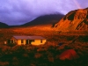 Die Mangatepopo-Hut im Abendlicht, Tongariro Nationalpark, Nordinsel Neuseeland
