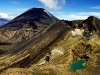 Red Crater, Ngauruhoe und Ruapehu Tongariro Nationalpark, Neuseeland