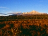 Morgenpanorama von der Waihohonu-Hütte, Tongariro Nationalpark, Nordinsel Neuseeland