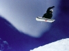 Snowboarder am Ruapehu im Whakapapa Skigebiet, Tongariro Nationalpark, Neuseeland