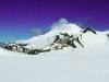 Winteransicht von Red Crater, Ngauruhoe und Ruapehu, Tongariro Nationalpark Neuseeland