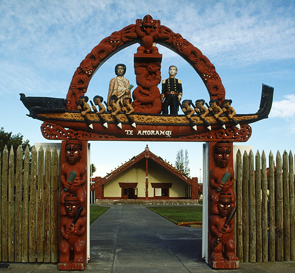 Tor zum Nga Hau E Wha National Marae, Christchurch