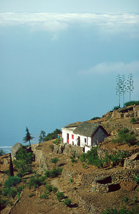 Hütten in den Bergen von Santo Antao, Kapverde