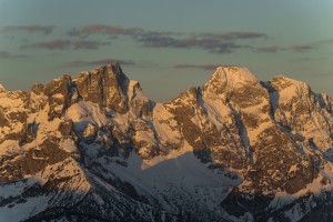 Die Östliche Karwendelspitze und die Vogelkarspitze im Karwendel,Tirol,Österreich
